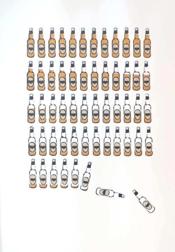 Pop Art Bottles Print in 3 Colours