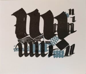 Down Stroke Postcard 2 Colour