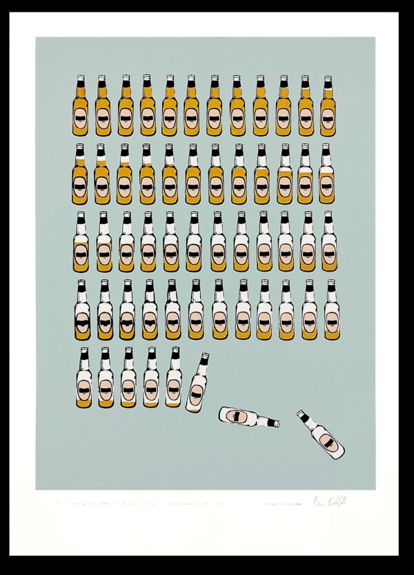 Pop Art Bottles Print in 4 Colours